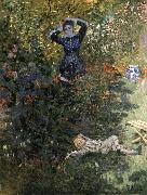Claude Monet, Camille and Jean Monet in the Garden at Argenteuil